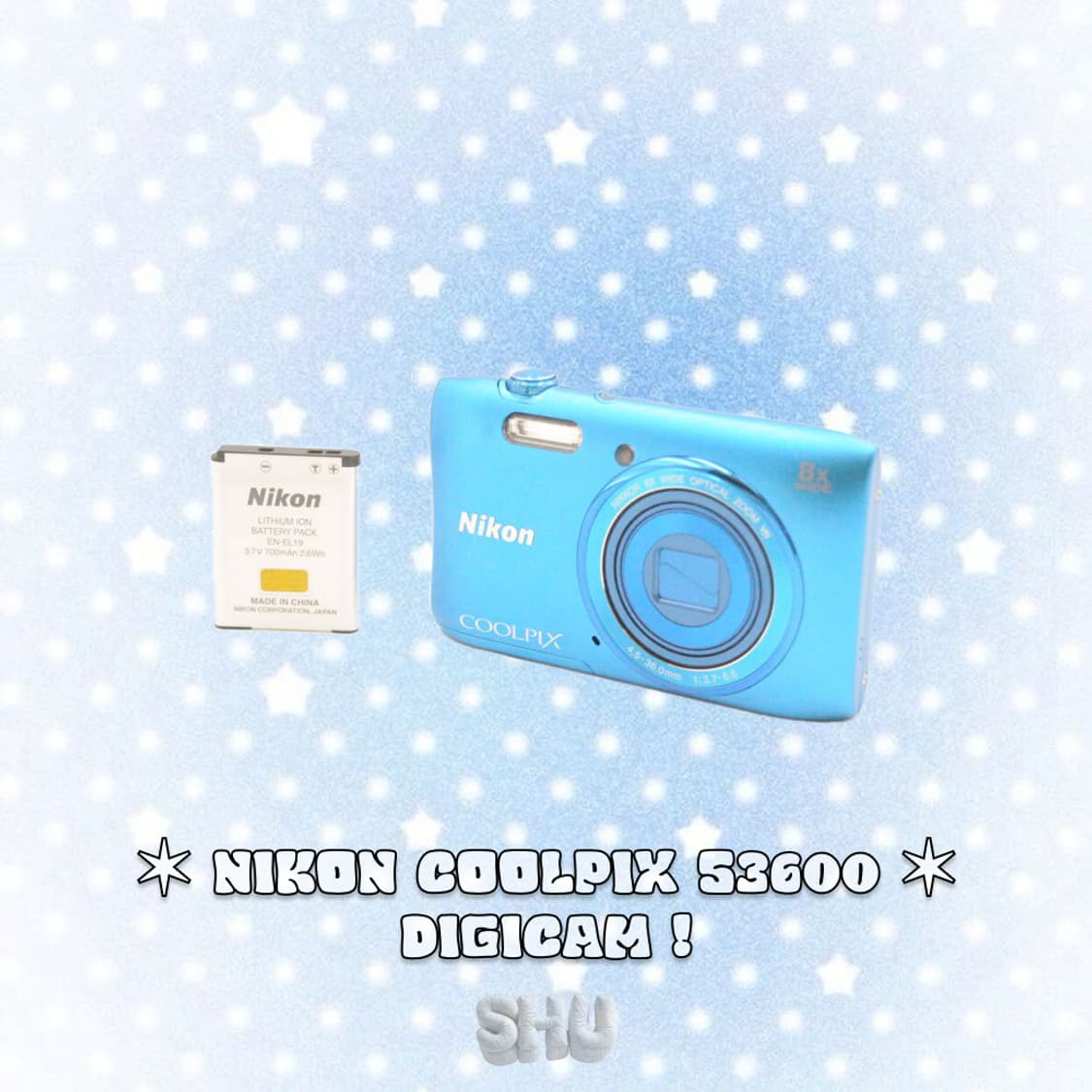 니콘 쿨픽스 S3600  빈티지 디카 블루 상품이미지2