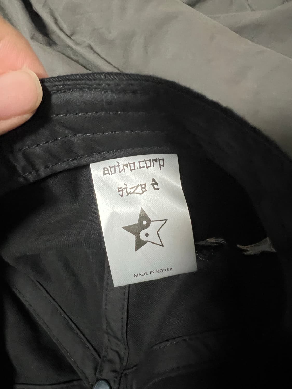 (새상품) 아오이로 볼캡 블랙 2사이즈 상품이미지3