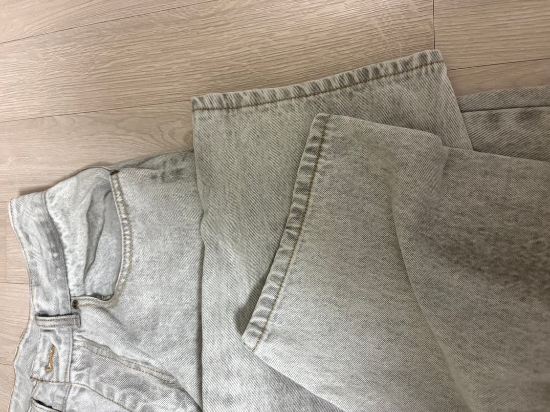 위캔더스 FACE DENIM PANTS (S.GREY) 상품이미지5