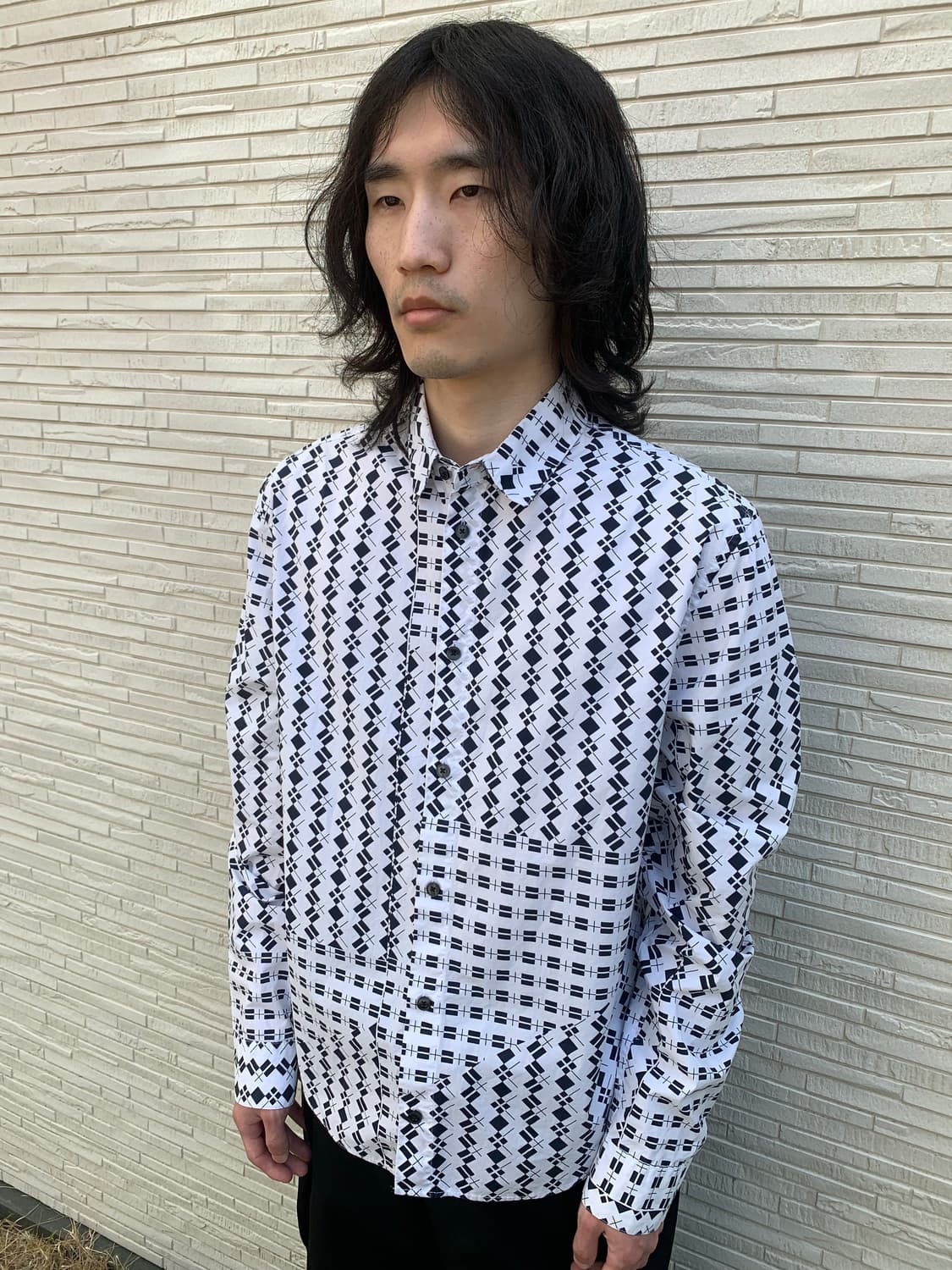 마르니 x h&m 기하학 패턴 셔츠 상품이미지1