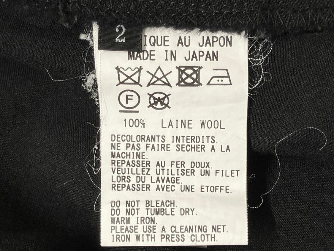 요지 야마모토 와이즈 비대칭 컷아웃 디자인 스커트 상품이미지8