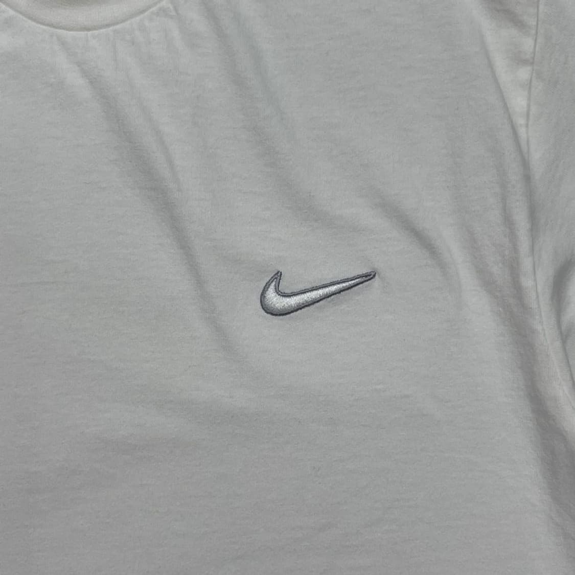 NIKE 올드스쿨 스우시 자수 티셔츠 크림 S 상품이미지2