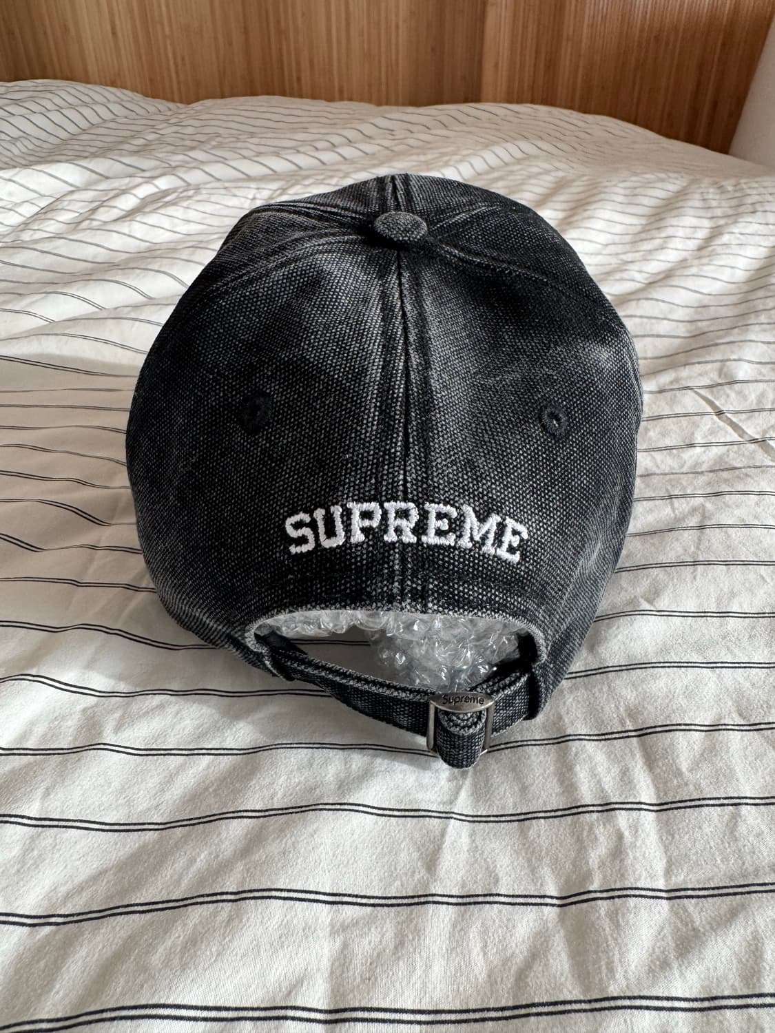 (새상품급 미사용) 슈프림 S로고 피그먼트 볼캡 블랙 원사이즈 상품이미지2
