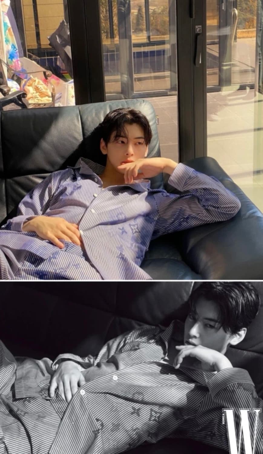 루이비통 워터컬러 파자마 셔츠 블루 급매 상품이미지4