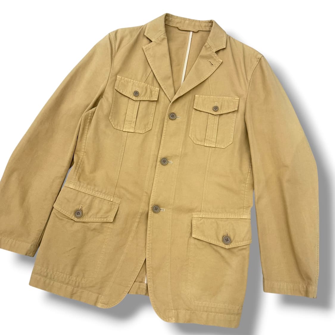 에르메네질도 제냐 베이지 코튼자켓 상품이미지3