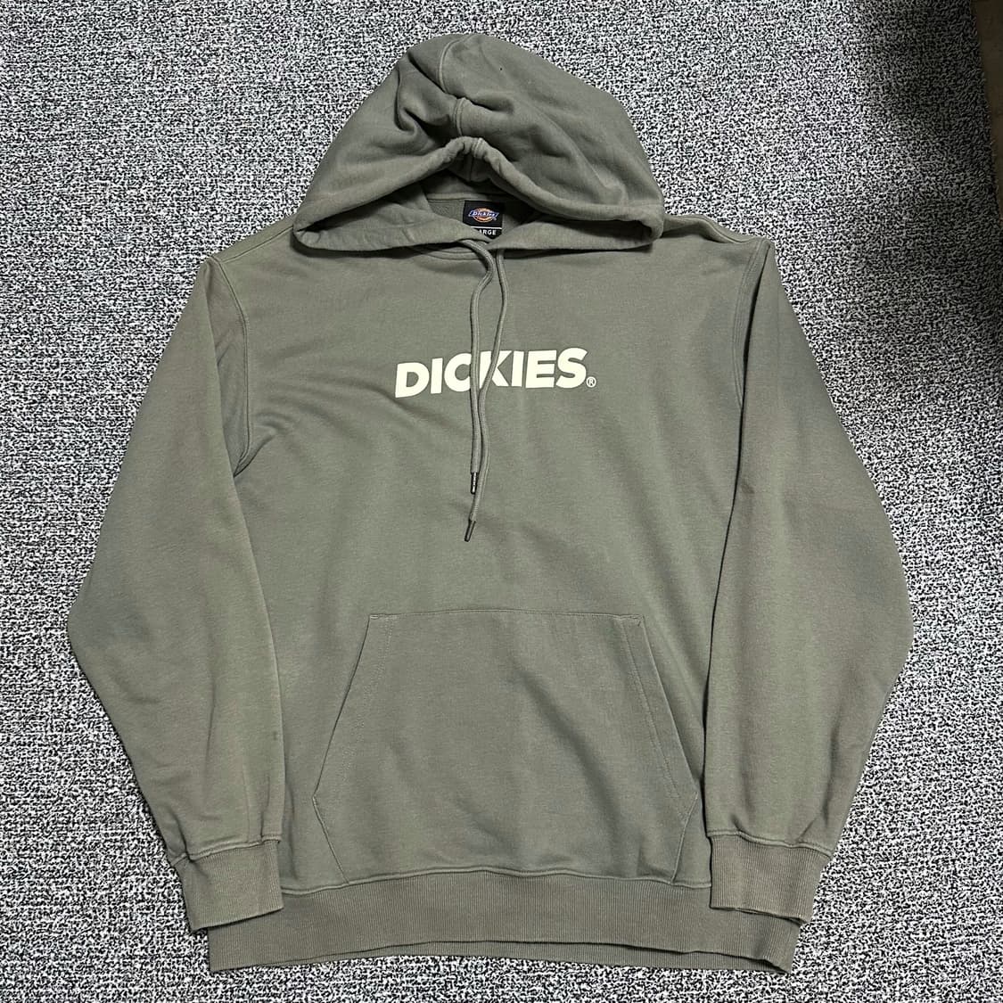 (XL) 디키즈 로고 후드티 카키 상품이미지1