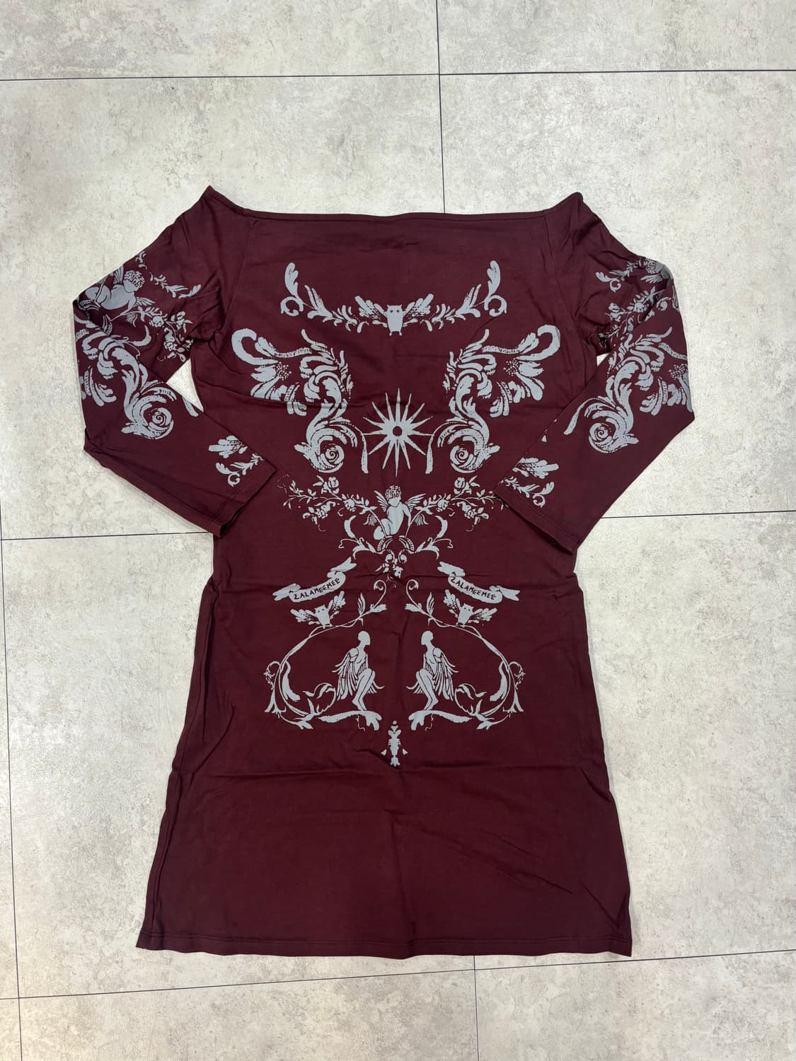 라라미미) Orbit Dress Burgundy 38 상품이미지5