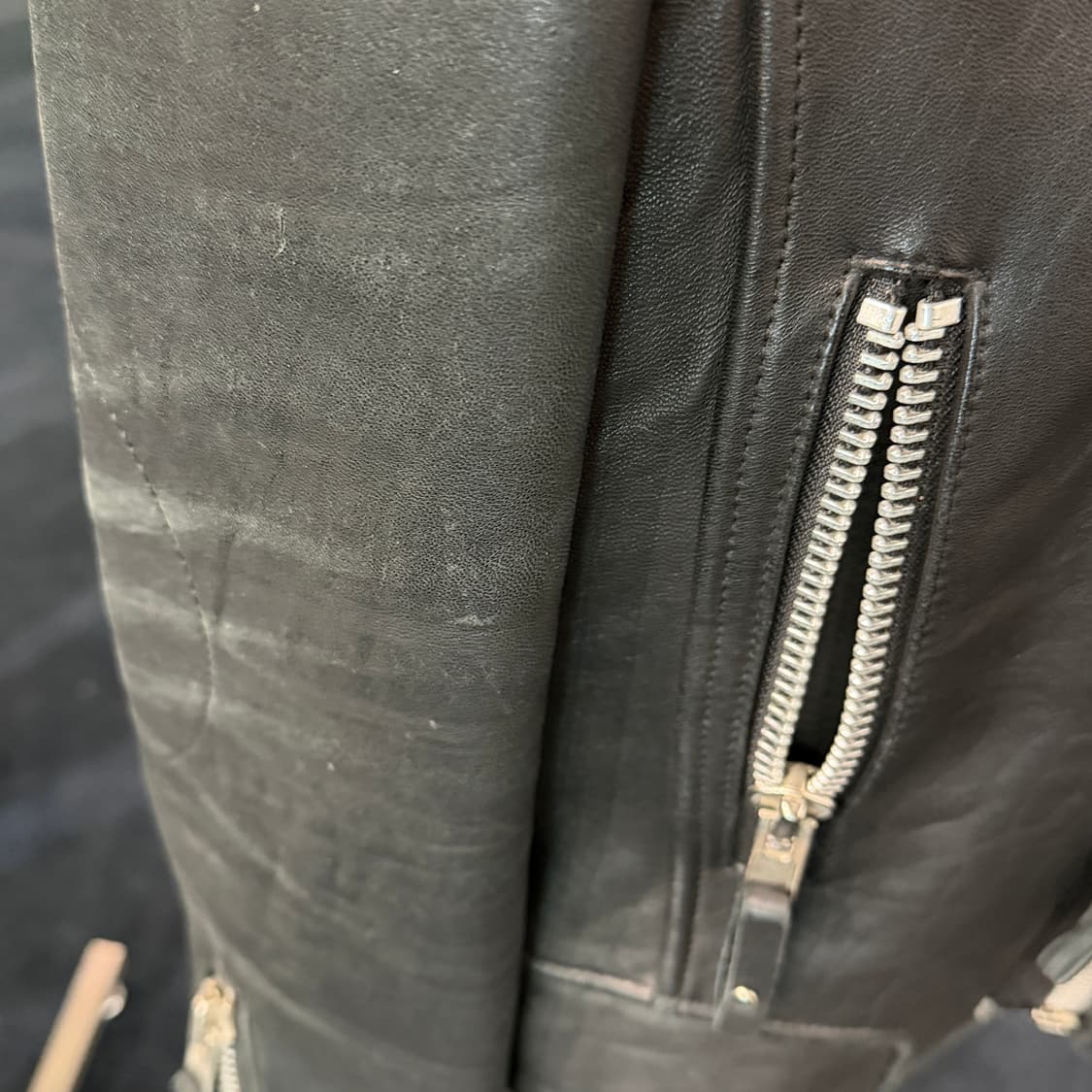 [L] 빈티지 양가죽100% 라이더자켓  상품이미지9