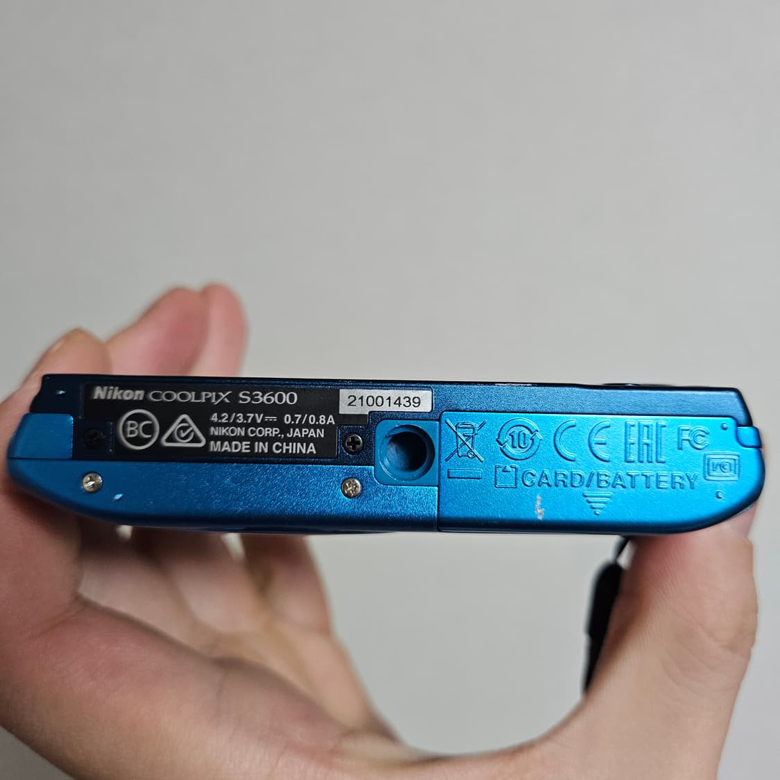 (에스파 윈터 디카) 니콘 쿨픽스 S3600 블루 디카 상품이미지5