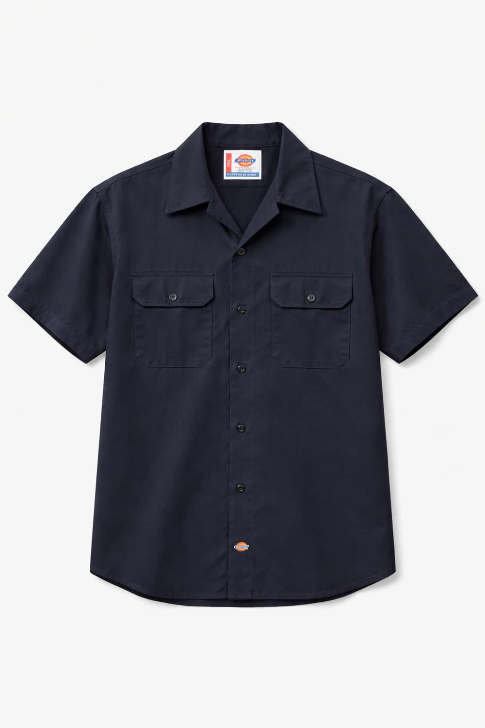 디키즈 워크 셔츠 반팔 블랙 2XL 상품이미지1