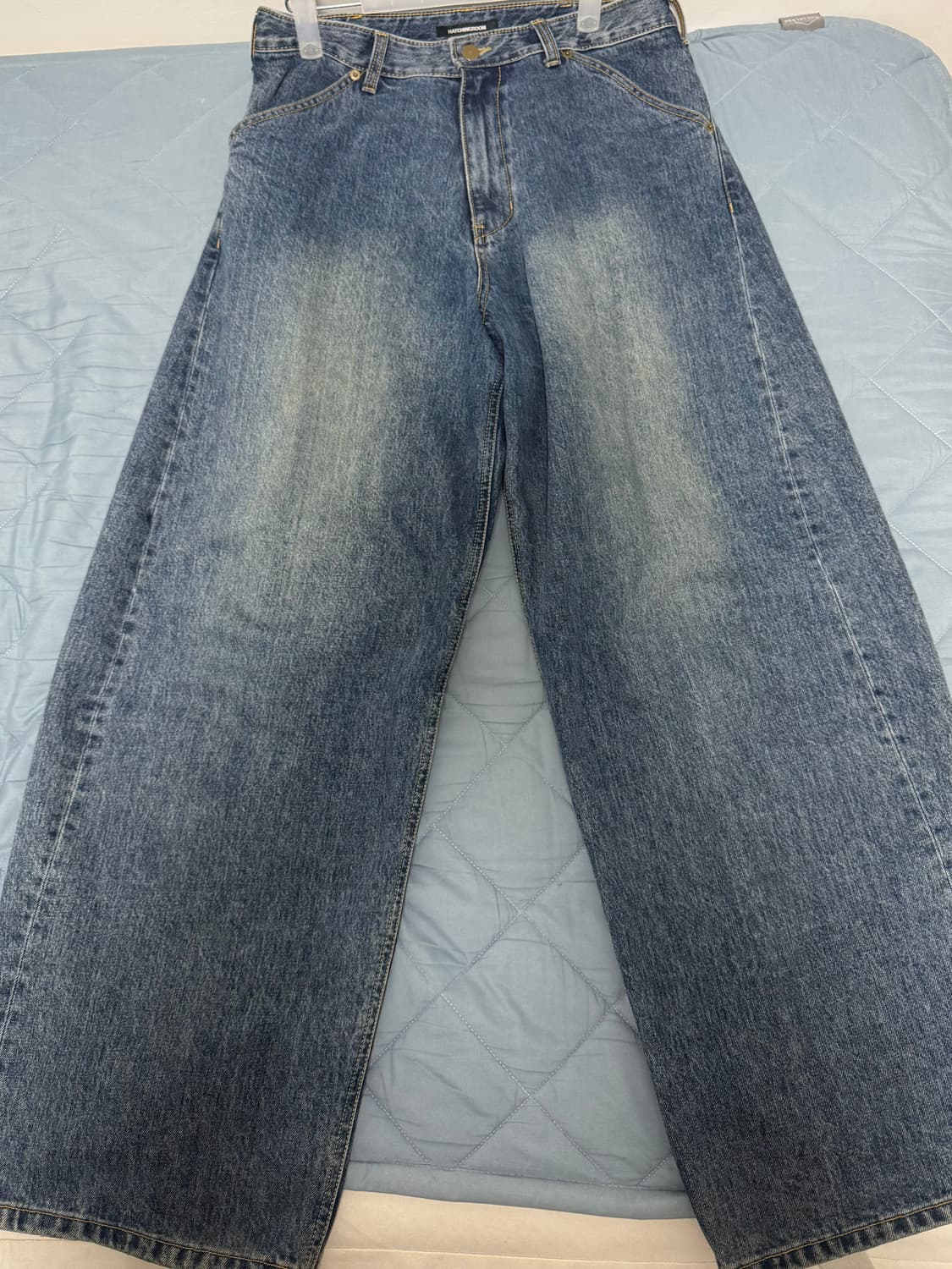 [3] 해칭룸 와이드커브진_워시드 블루 상품이미지2