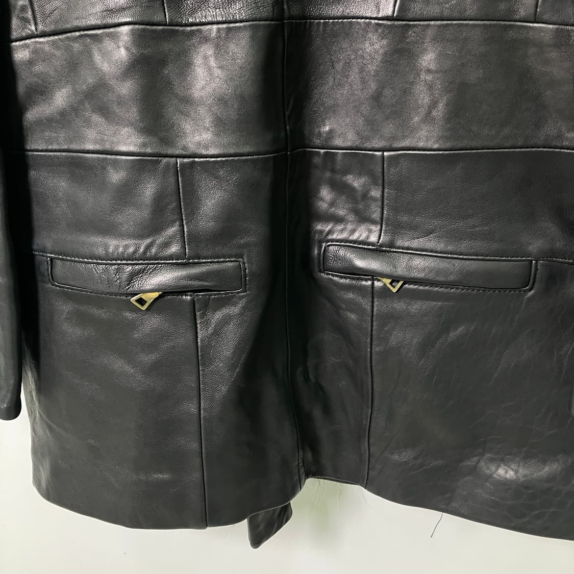 VTG 빈티지 블랙 퍼 트리밍 램스킨 코트 66 상품이미지7