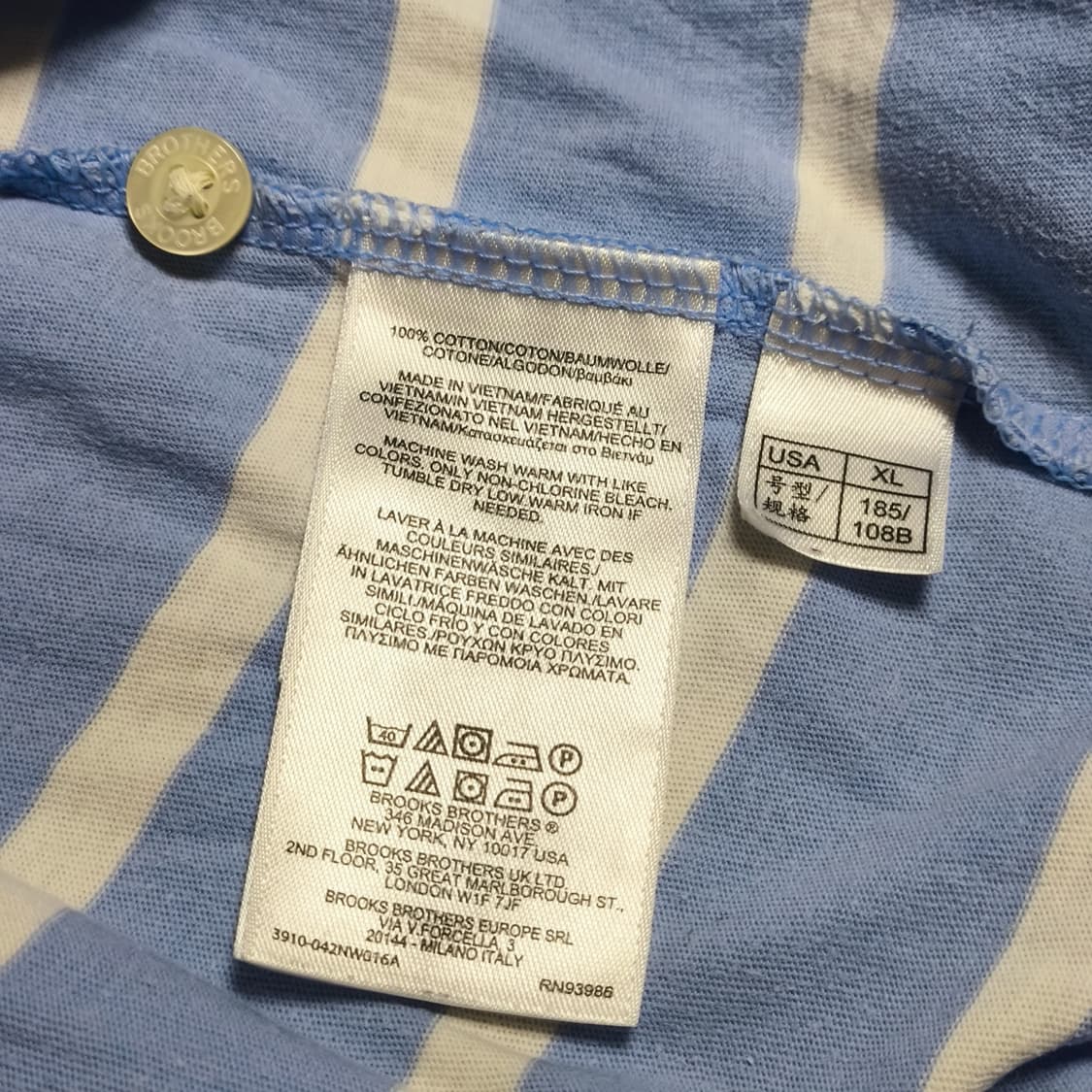[XL] 브룩스브라더스 스트라이프 카라티 상품이미지5