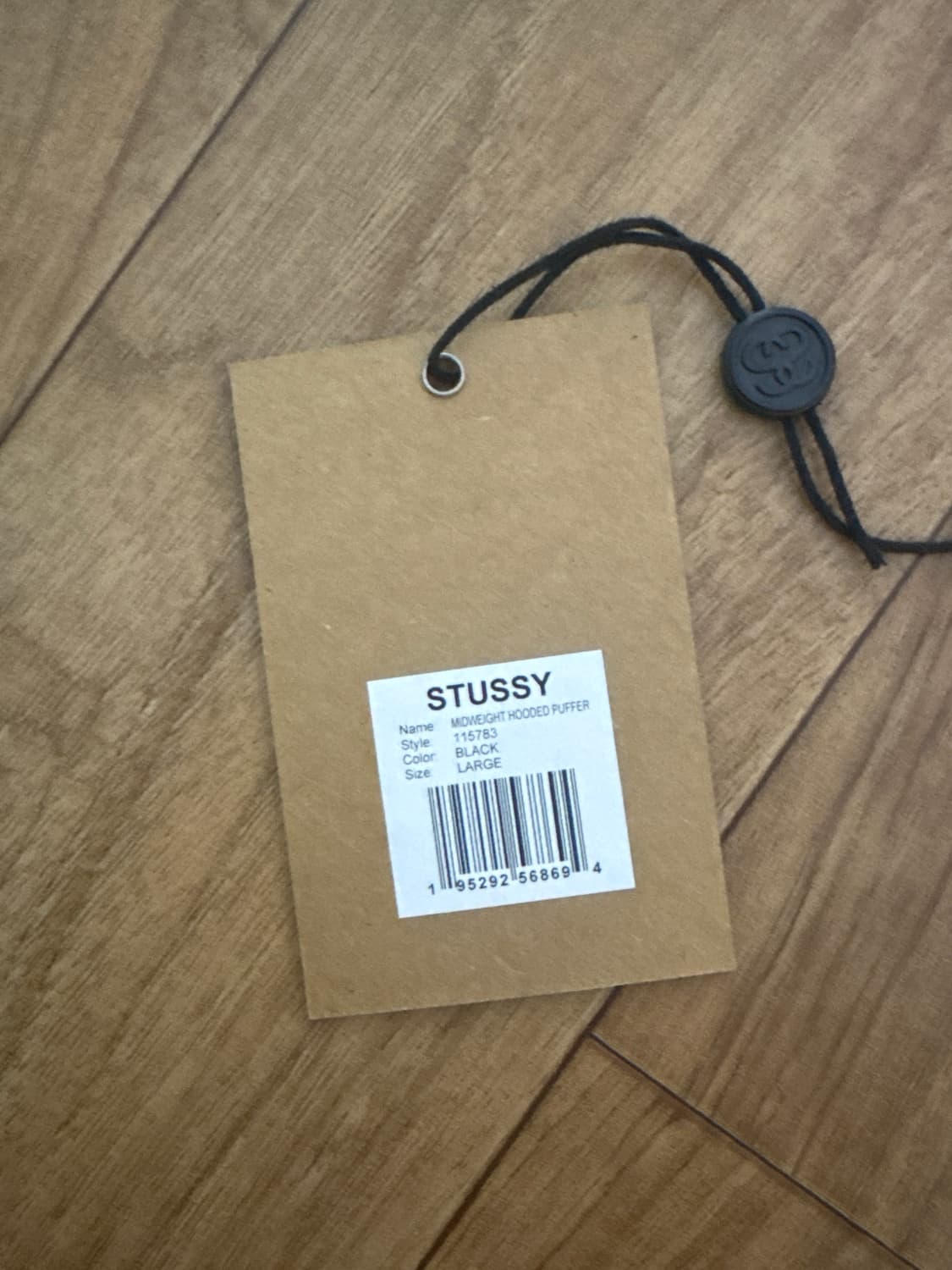 스투시 미드웨이트 후드 퍼퍼 블랙 상품이미지2