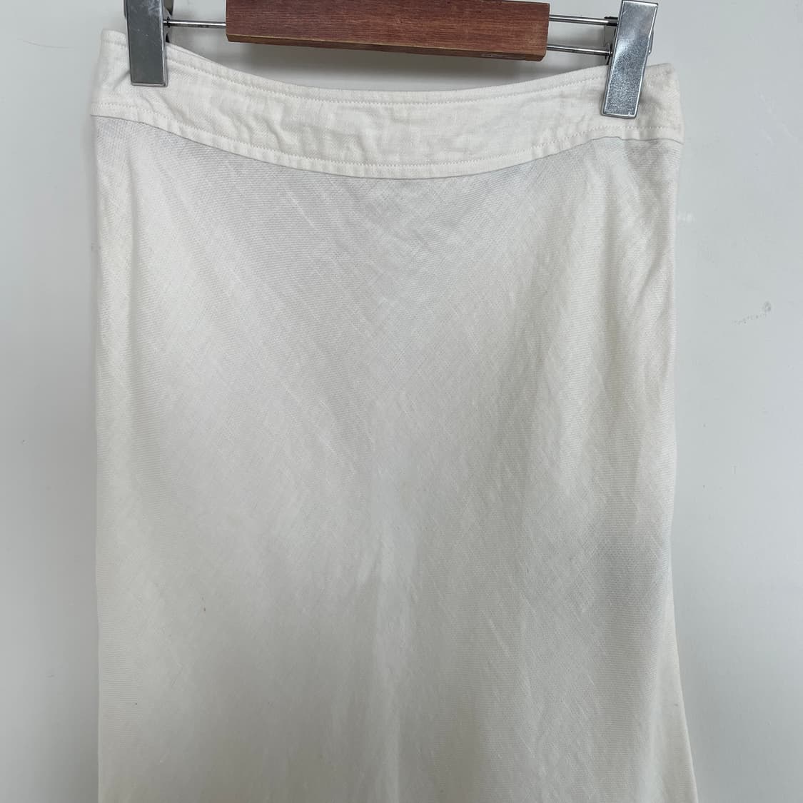 버버리 수입택 화이트 린넨 스커트 상품이미지3