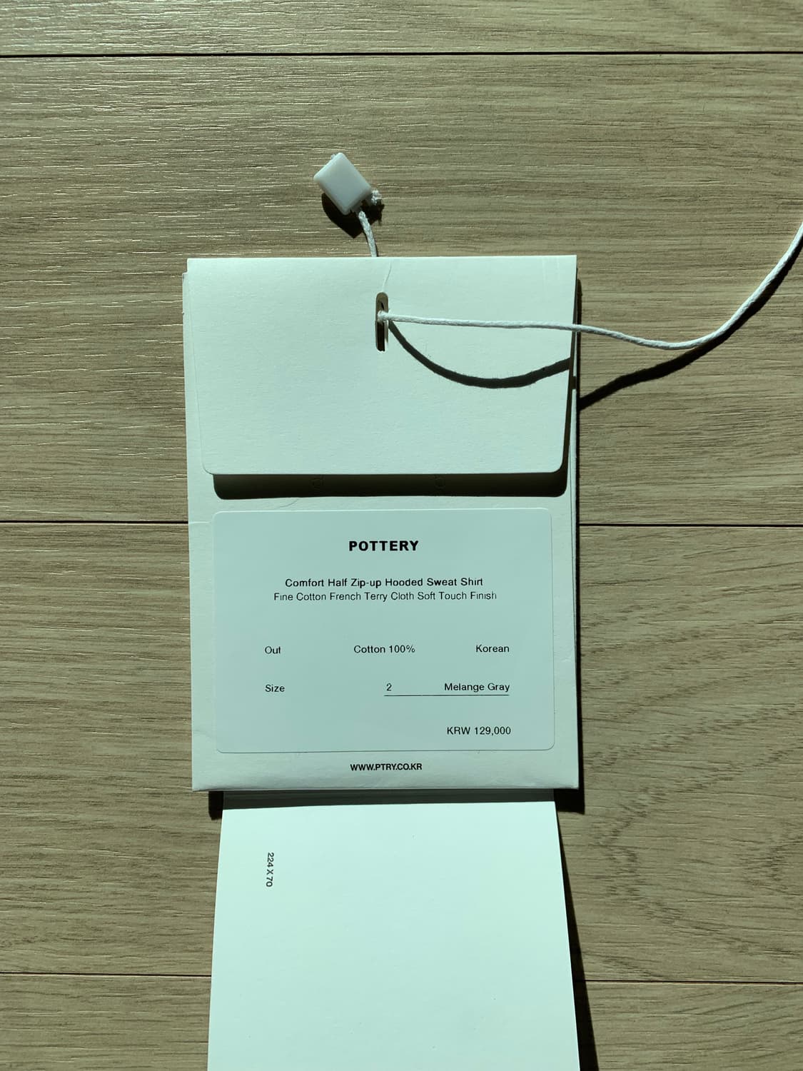 포터리 하프집업 후드스웻 2 상품이미지2