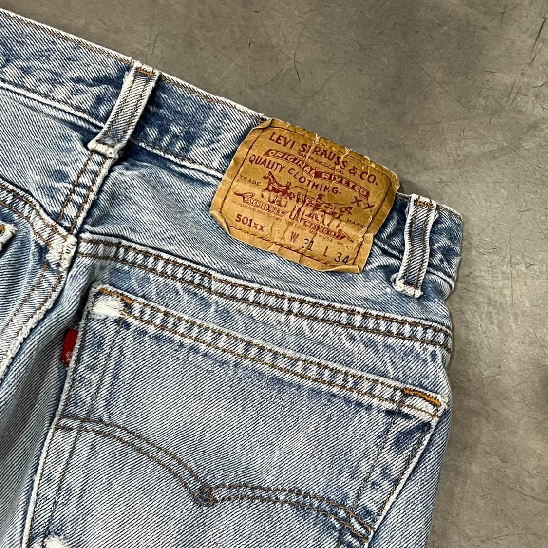  USA 리바이스 501xx 블랭크탭 데님 팬츠 y14661 상품이미지7