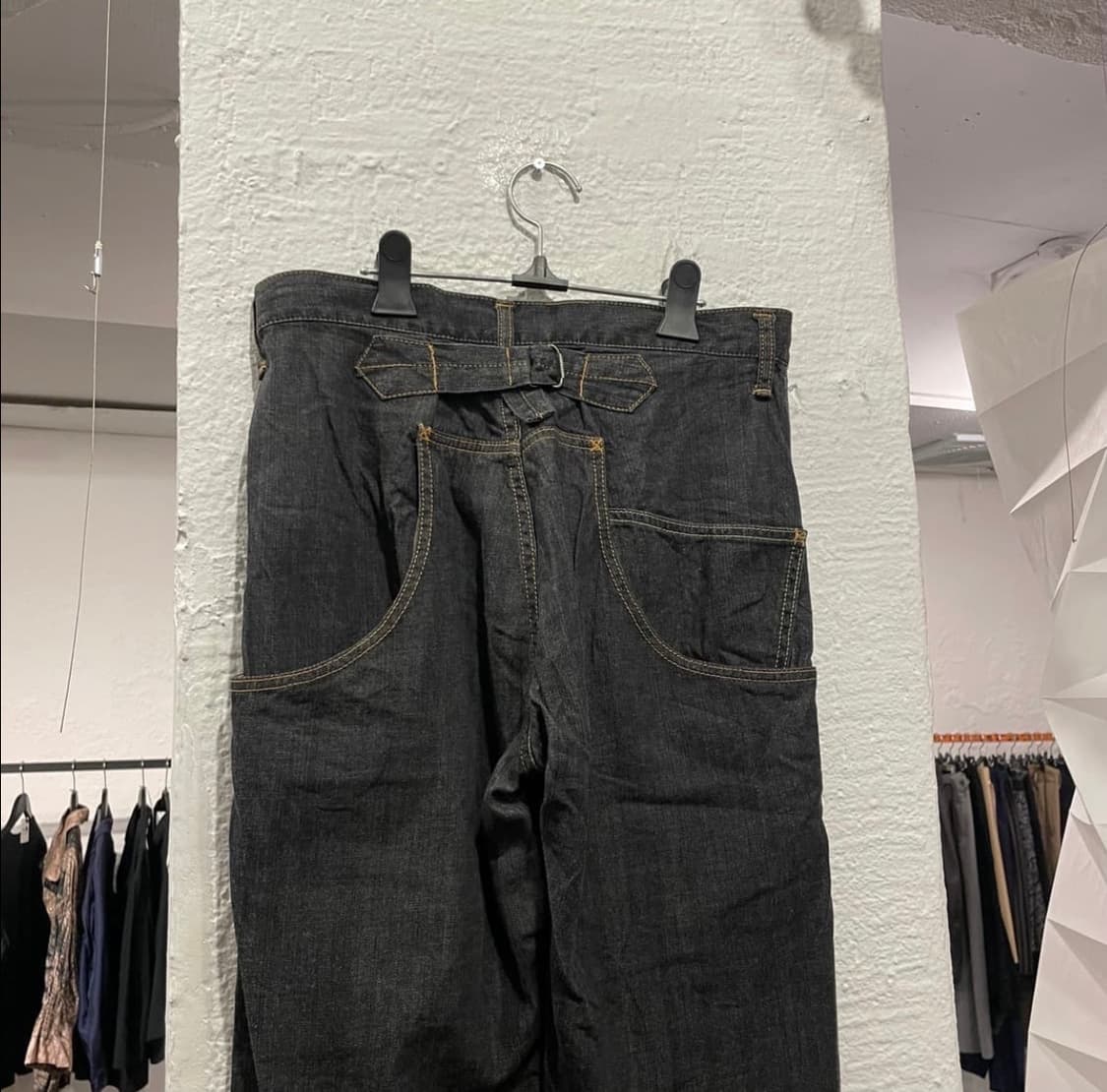 요지 야마모토 비대칭 데님팬츠 상품이미지4