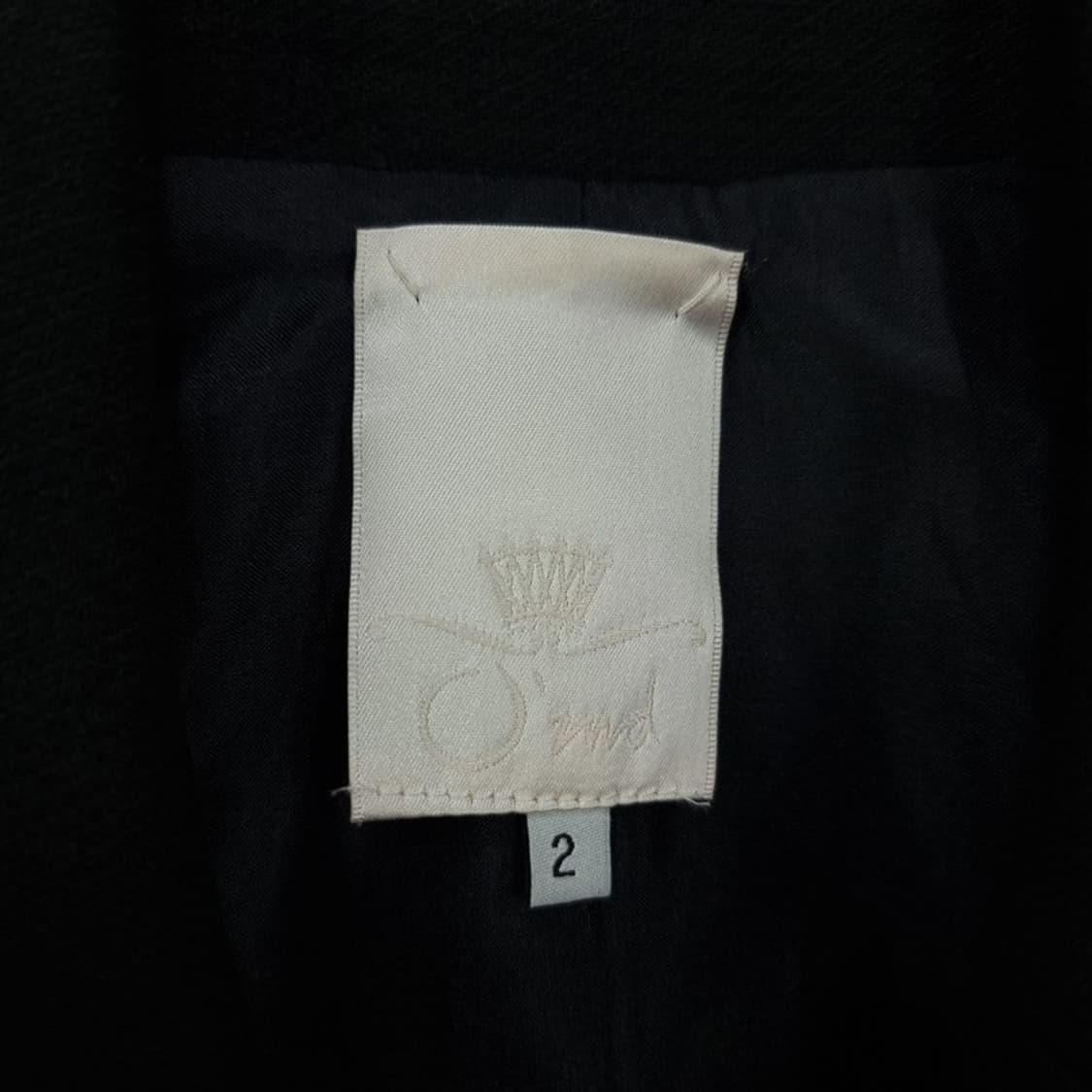 [오즈세컨] 노치드 라펠 더블 블레이저 블랙 M19049 상품이미지7