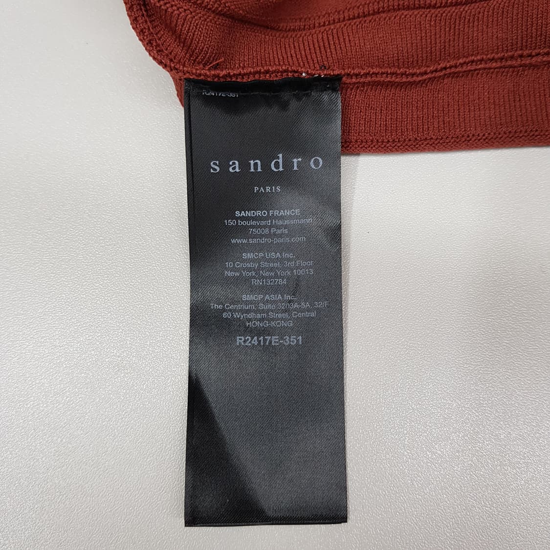 산드로 Sandro 리브 니트 플레어 원피스 40사이즈 상품이미지7