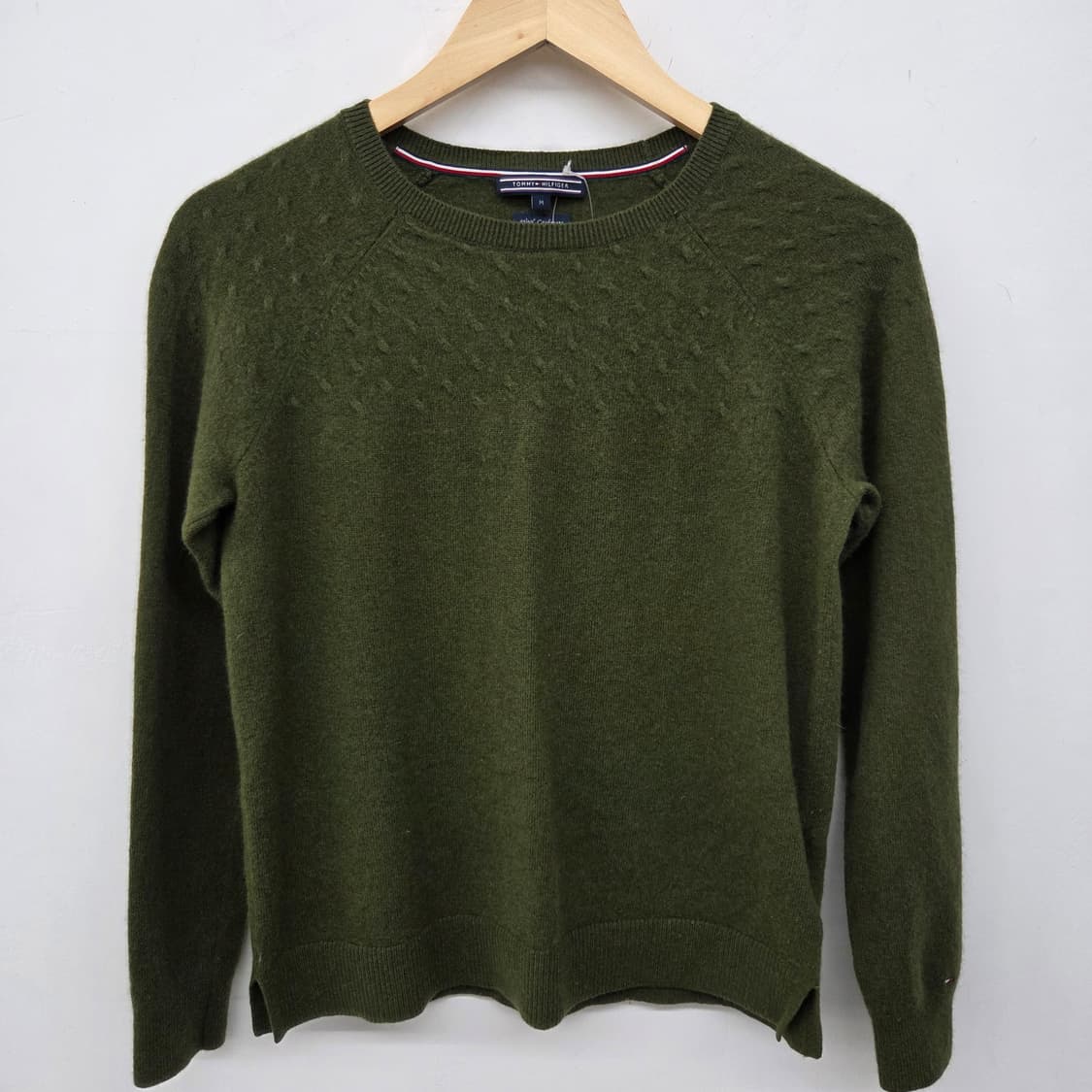 타미힐피거 올리브 니트 스웨터 여성 M 상품이미지2