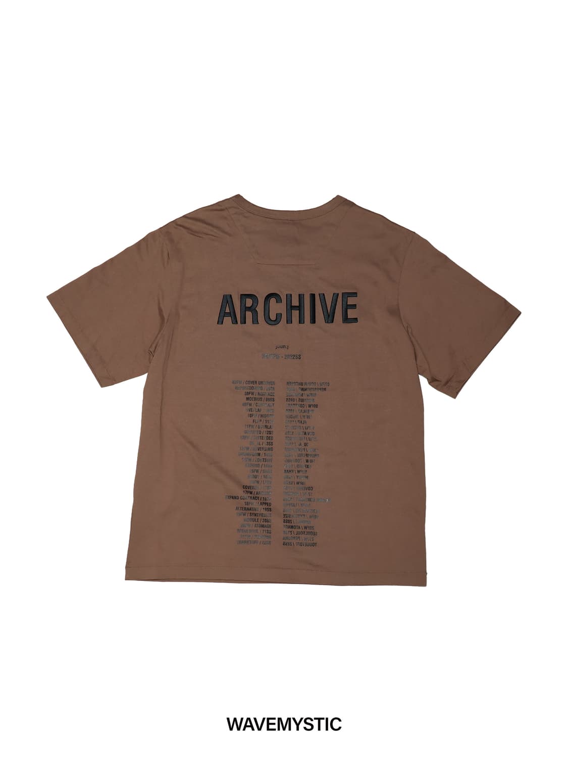 [정품]준지 아카이브 반팔 티셔츠 브라운 S 상품이미지1