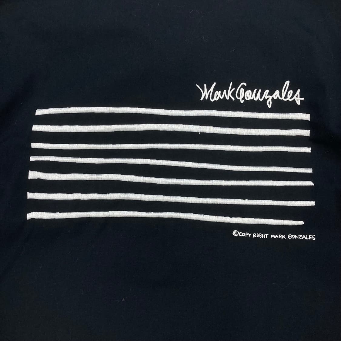 마크곤잘레스 네이비 컬러 빅로고 스윙탑 자켓 상품이미지4