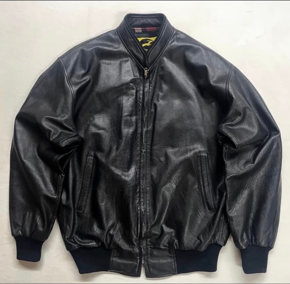 빈티지 레더 봄버 상품이미지1