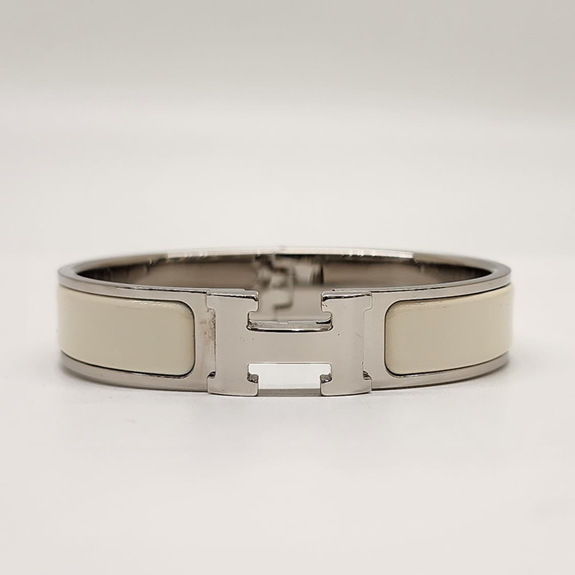 에르메스 클릭아슈 은장 PM 브레이슬릿 화이트 상품이미지2