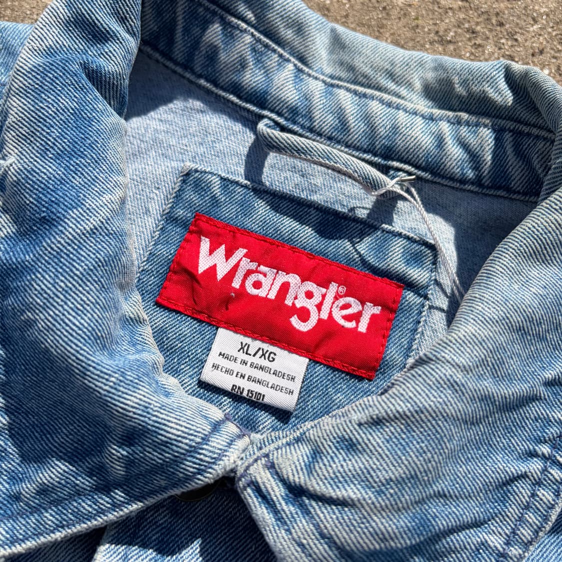 랭글러 빈티지 데님자켓 XL 상품이미지6