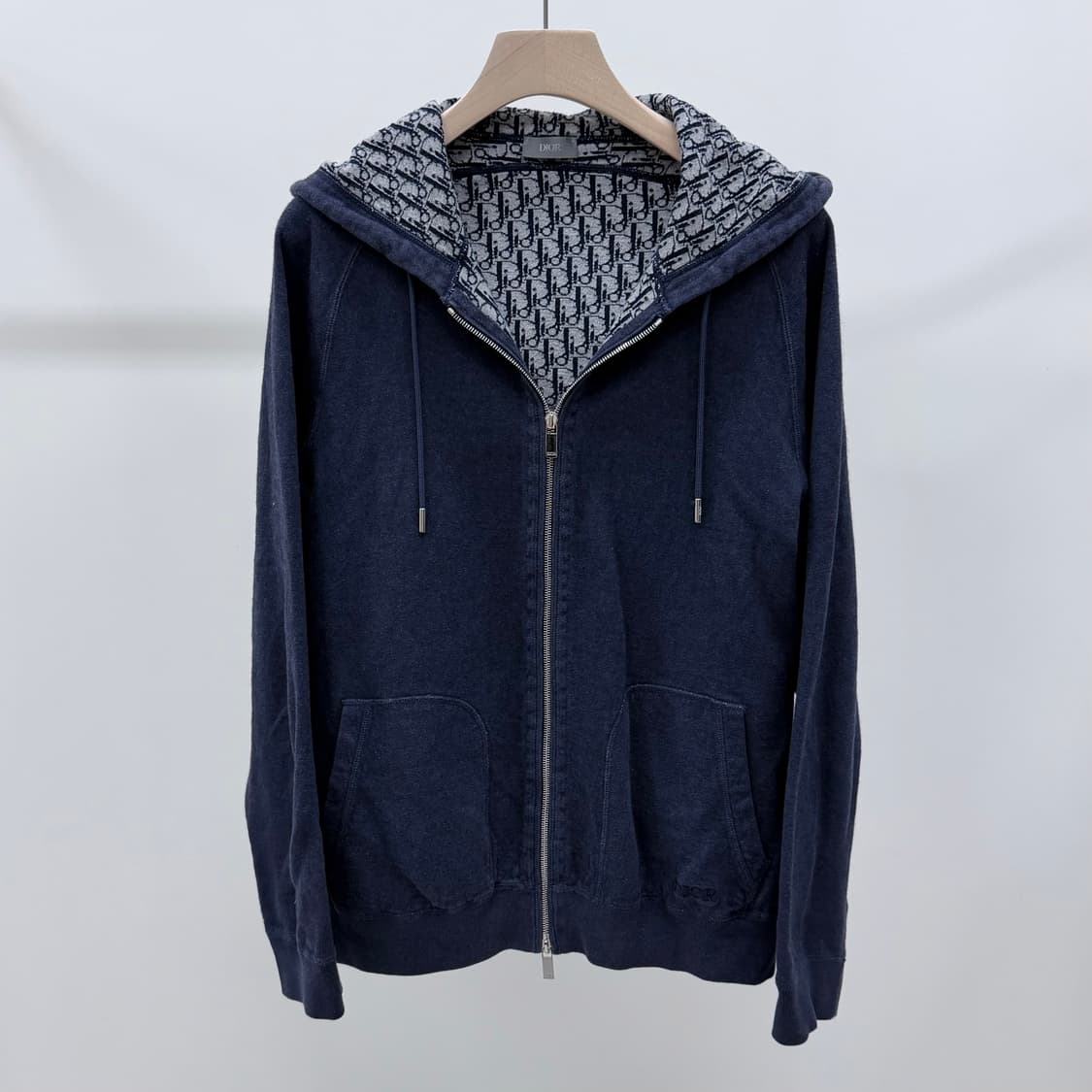 [S급/2XL] 디올 오블리크 캐시미어 후드집업 상품이미지1