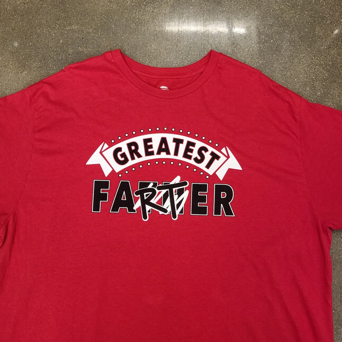 레드 Greatest Farter 프린팅 티셔츠 상품이미지2