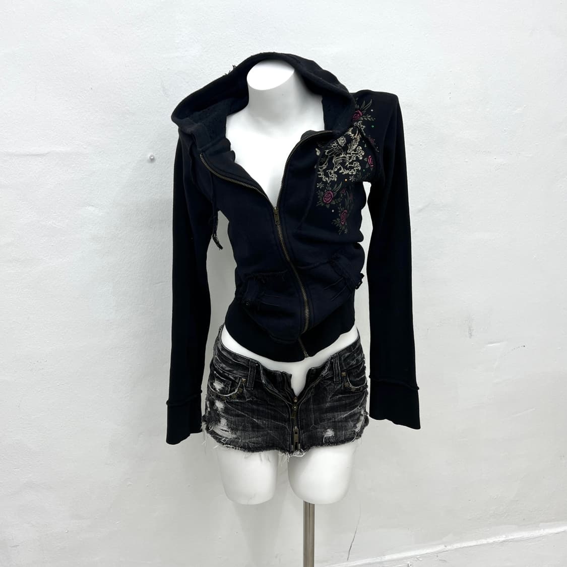 hardrock cafe skull print hood zip 상품이미지1