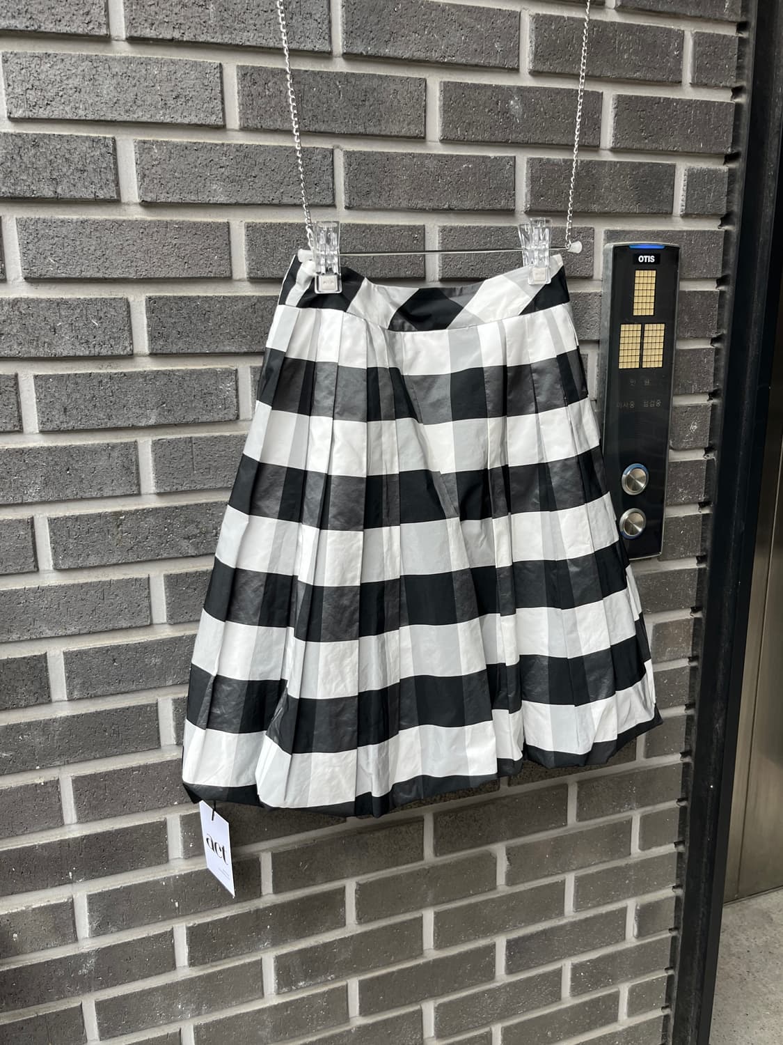 Rene 르네 벌룬 스커트 화이트&블랙 상품이미지7