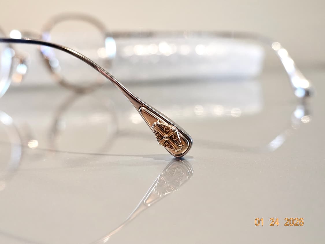 크롬하츠 틱 샤이닝 실버/골드 안경 상품이미지10