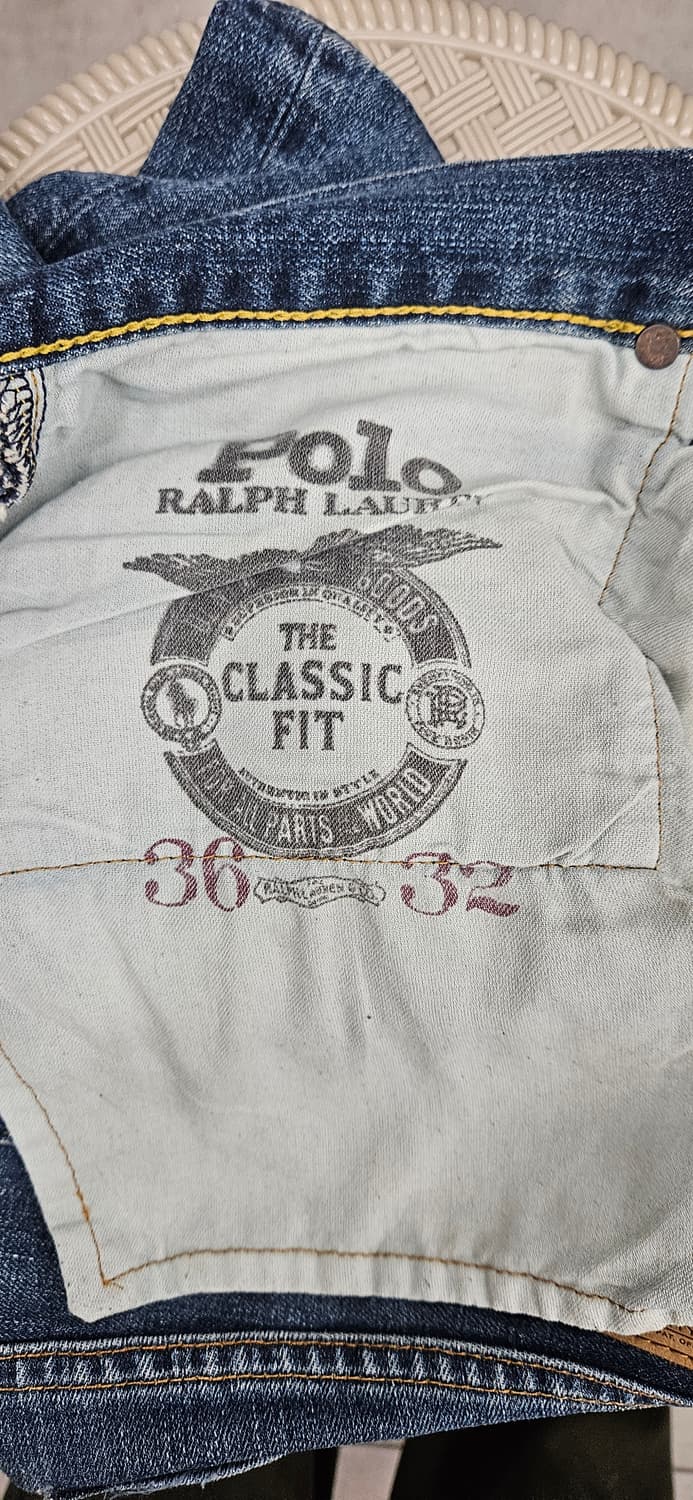 (큐알정품 최신형)폴로 랄프로렌 블루 데님 청바지 36X32 상품이미지10