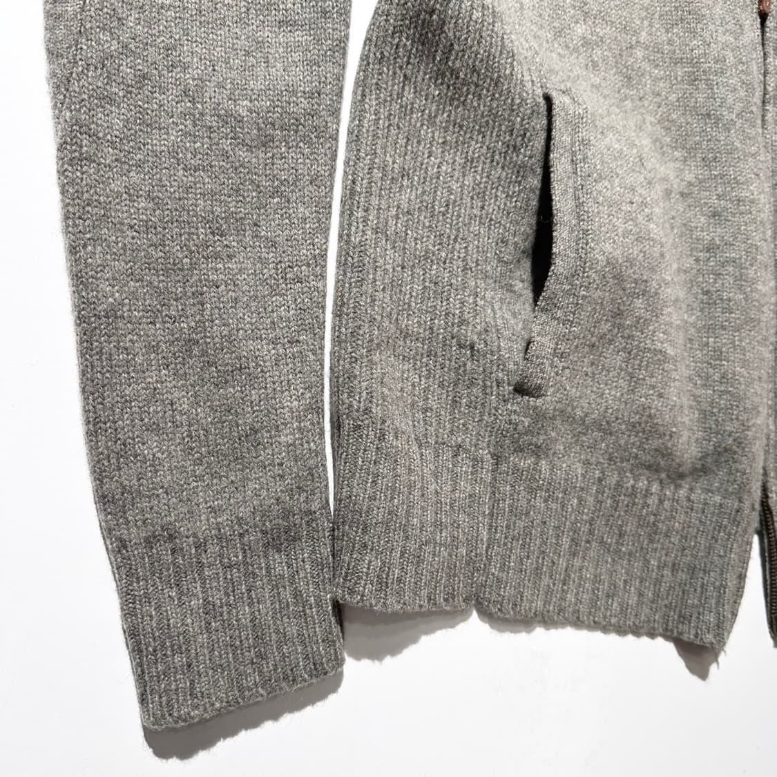 폴로 랄프로렌 램스울 크레스트 로고 투웨이 집업 니트 가디건 상품이미지6