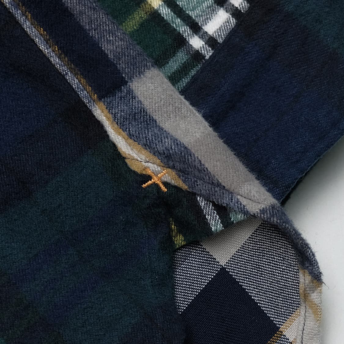 plaid flannel panel bd shirt 상품이미지4