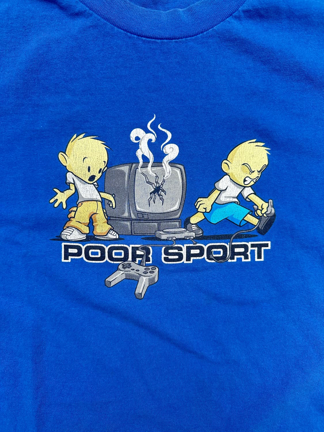 빈티지 00s Poor sport 스케이터 반팔 티셔츠 상품이미지2
