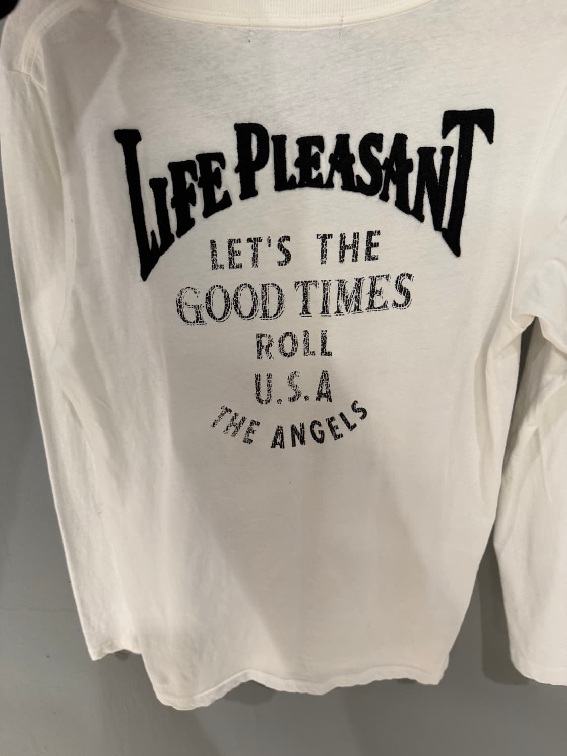 skull printing v-neck long sleeve 상품이미지10