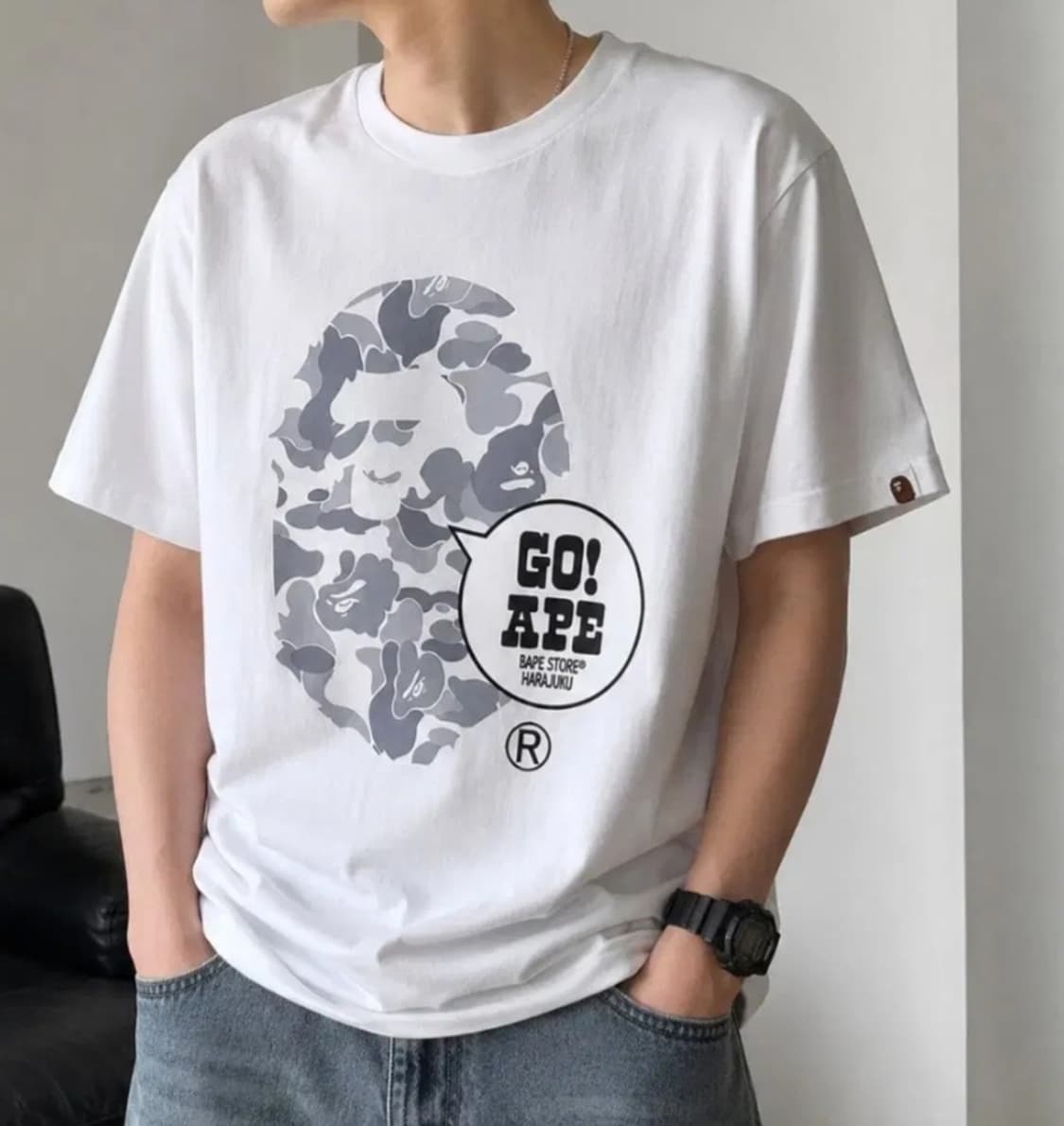 베이프 고~! 베이프 하라쿠 카모 반팔티 상품이미지3