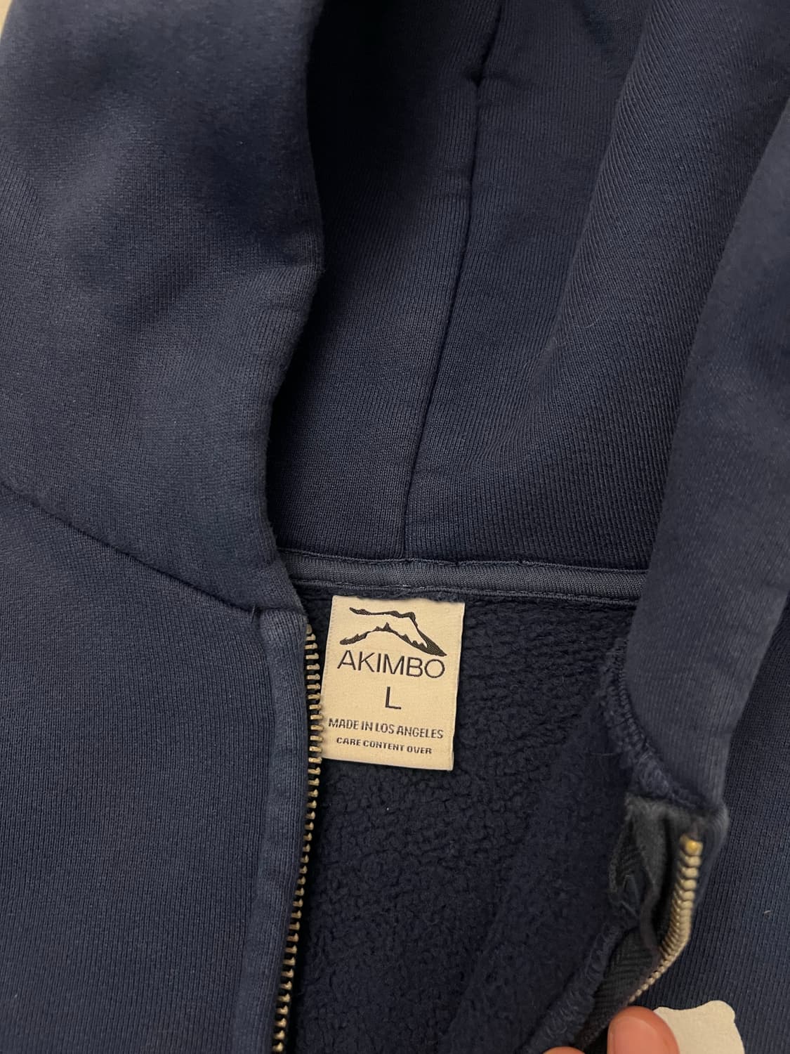 아킴보 클럽 뉴욕 후드집업 네이비 L 상품이미지2