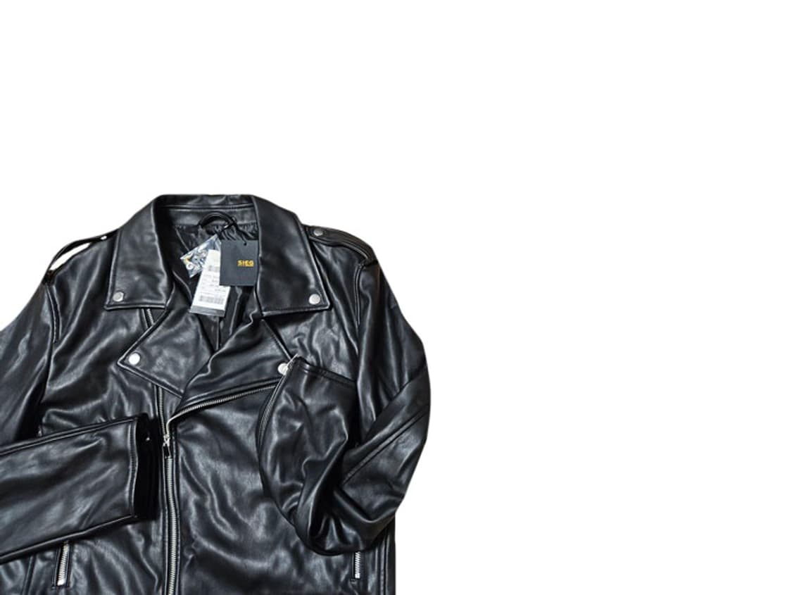 지이크 스트릿 인조 가죽 라이더 자켓 상품이미지2