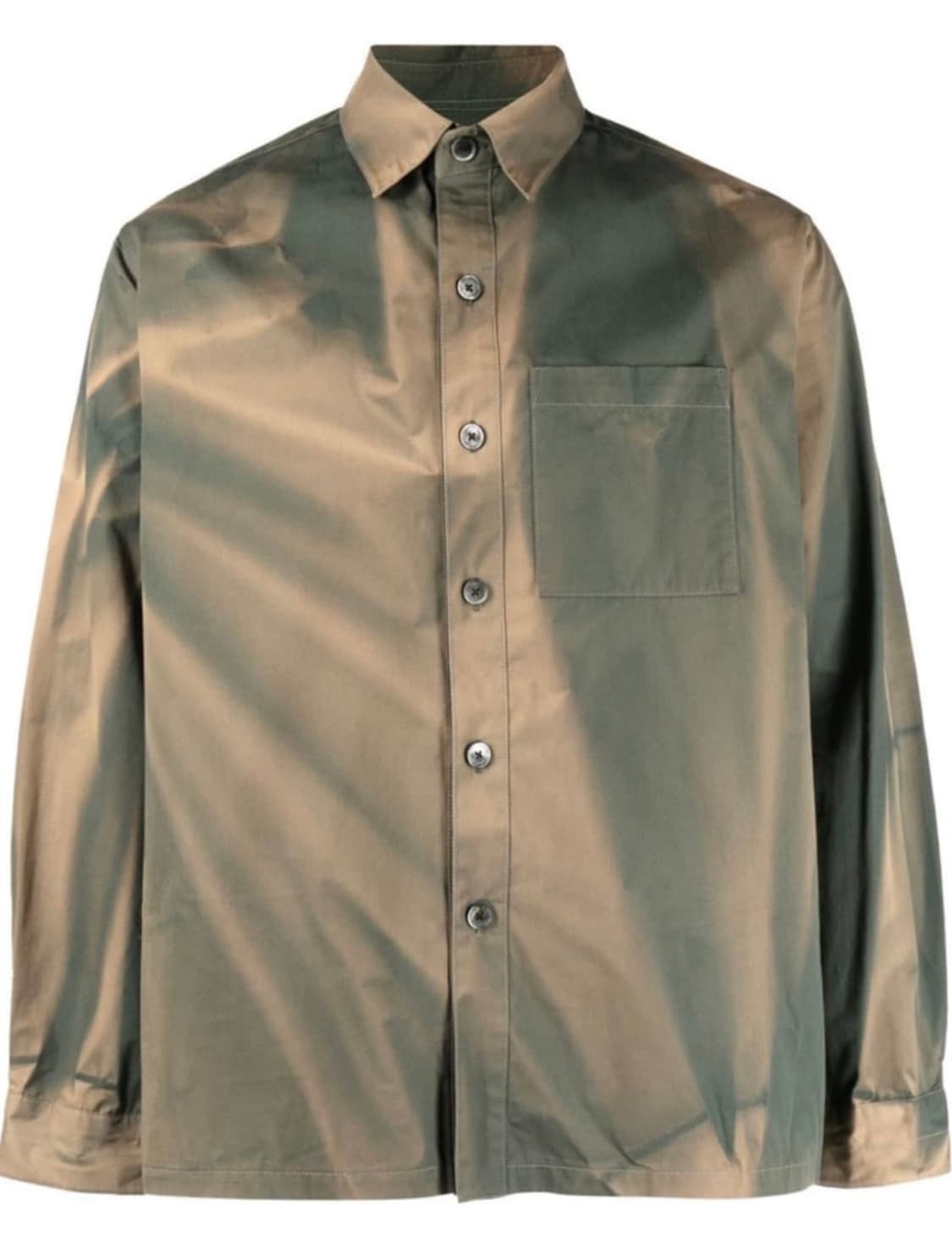 지용킴 22aw 썬블리치 그린 셔츠 상품이미지2