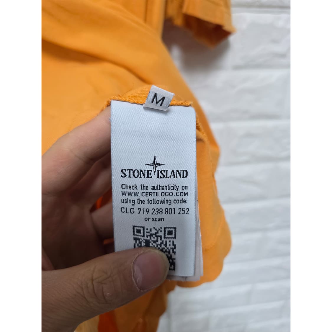 스톤아일랜드 오렌지 반팔티 M 상품이미지3