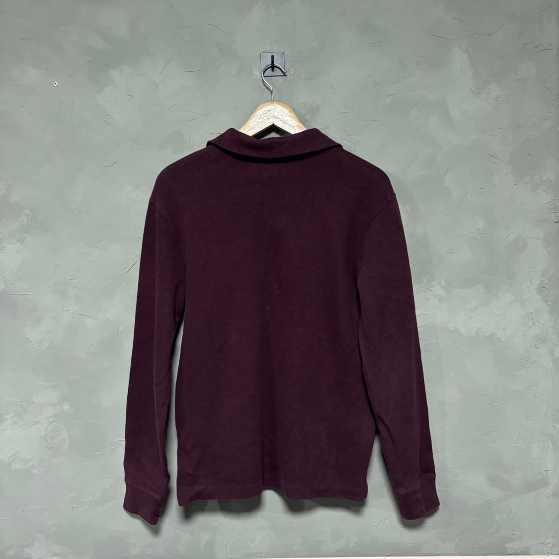 폴로 랄프로렌 니트 반집업 버건디 상품이미지4