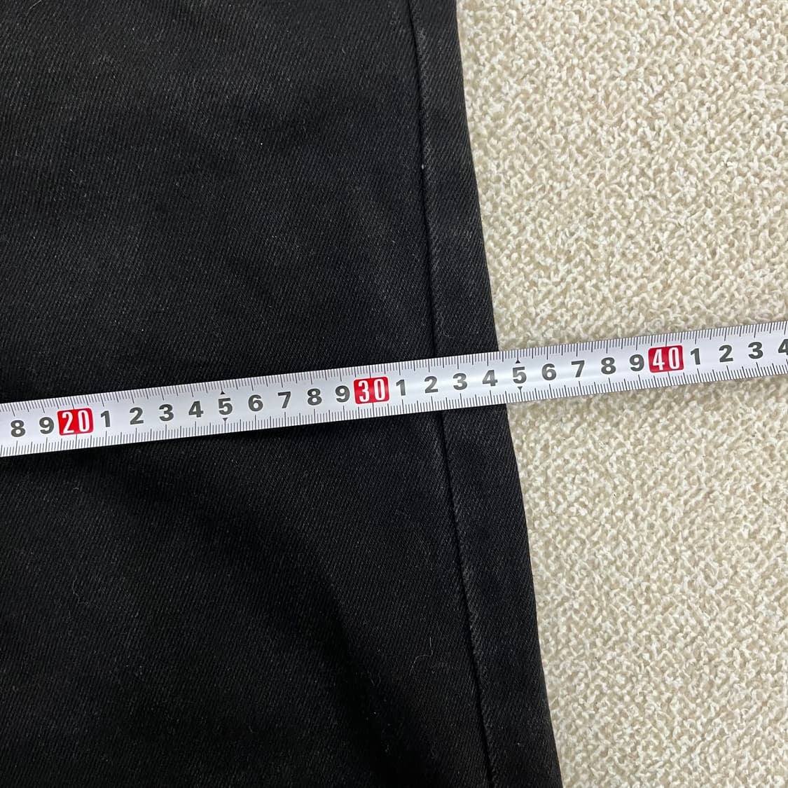 [36] 리바이스 505 레귤러 스트레이트 블랙 데님 바지 0102M1 상품이미지8