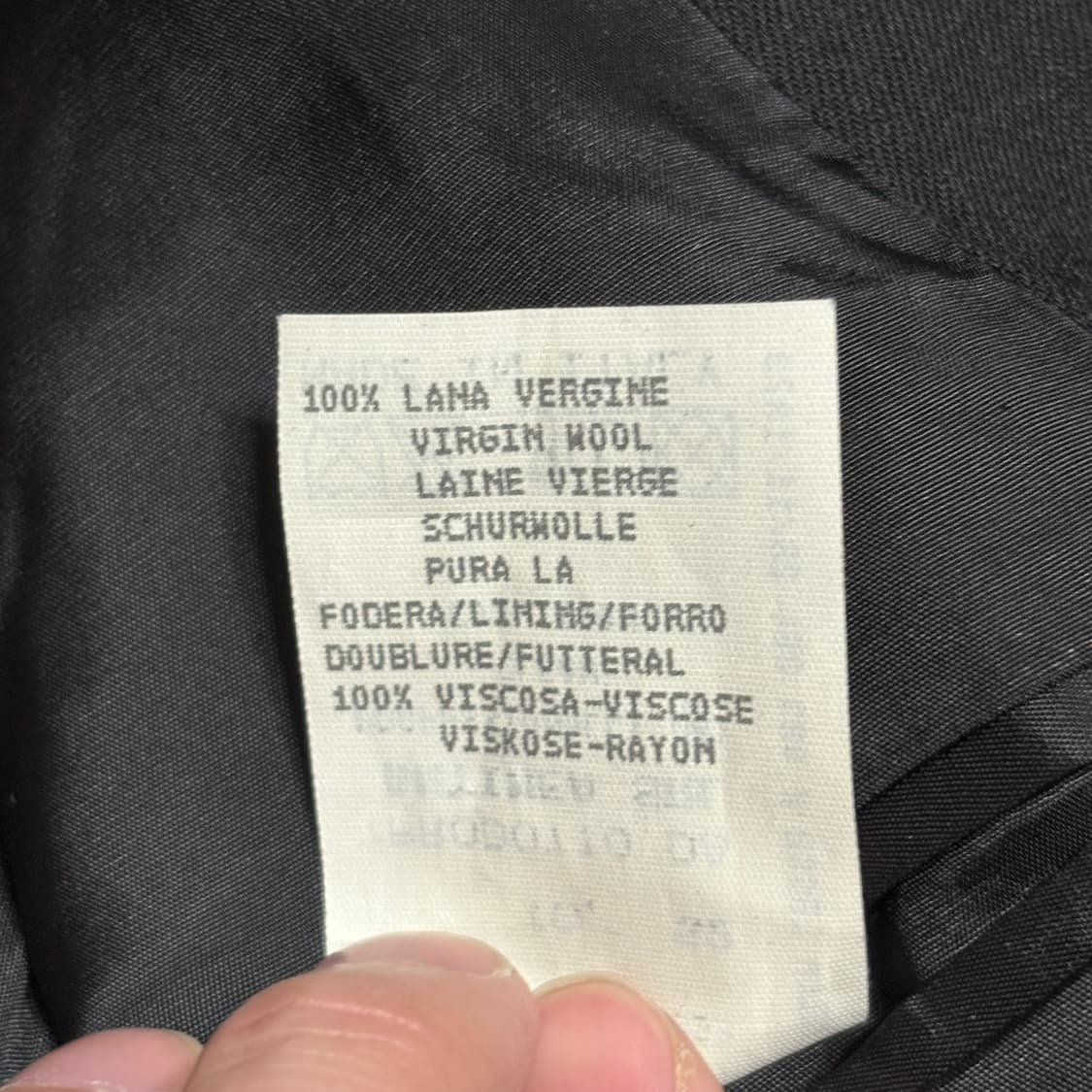 엠포리오 아르마니 울 더블 브레스티드 자켓 블랙 컬러 상품이미지7