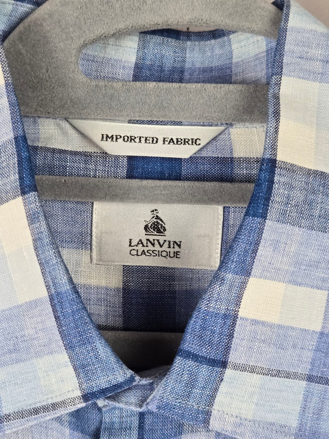 [무료배송]LANVIN 랑방 100 남성 린넨 마 100% 셔츠 정품 상품이미지3