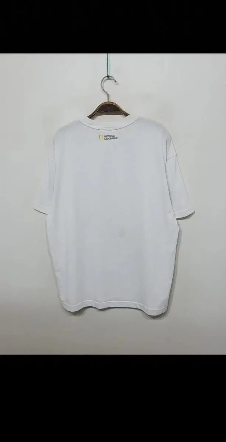 (XL) 내셔널지오그래픽 반팔티 화이트 북극곰 로고 티셔츠  상품이미지8